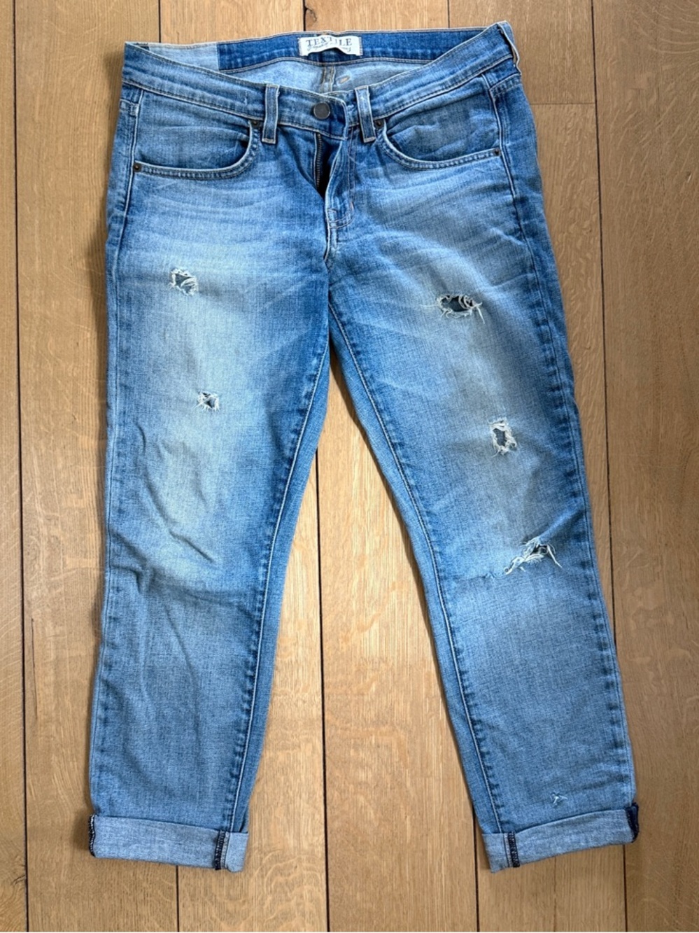TEXTILE Elizabeth and James Light Blue Boyfriend Jeans Bennett style